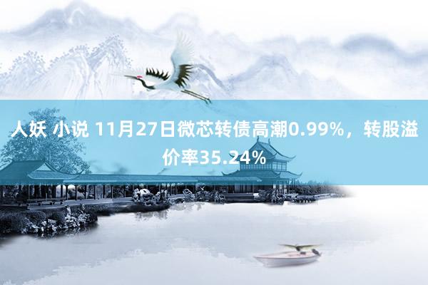 人妖 小说 11月27日微芯转债高潮0.99%，转股溢价率35.24%